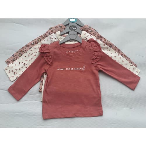 A Heart Full Of Flowers Tops -3pieces