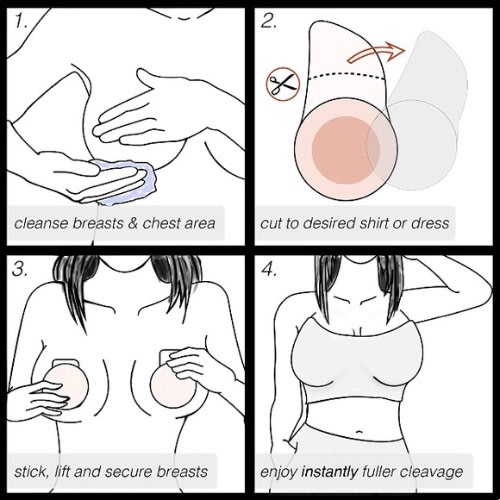 Reusable Silicone Bra - Breast Lift Nipple Covers