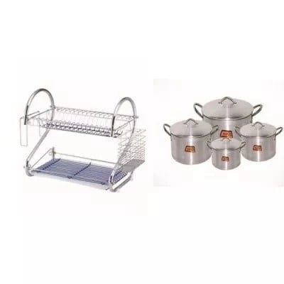 Tower Plate Rack And Pot Bundle