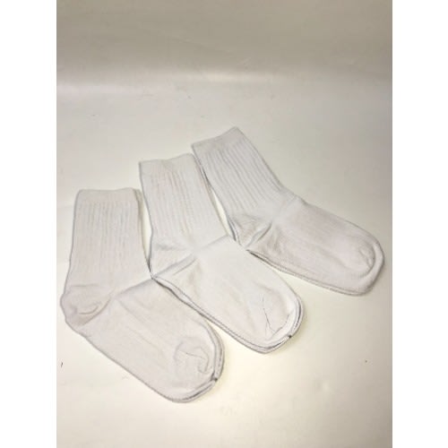 3 in 1 Cotton Ankle Socks White