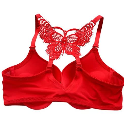 Sexy Indian Push Up Bra - Red