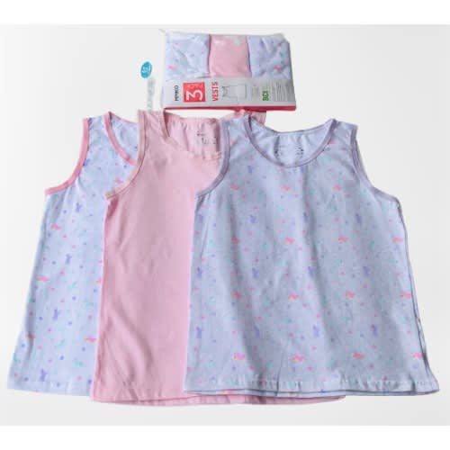 Girls Colored Vest - 3pcs