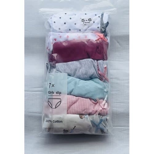 Girls Briefs- B9 - Multicolor - 7 Packs