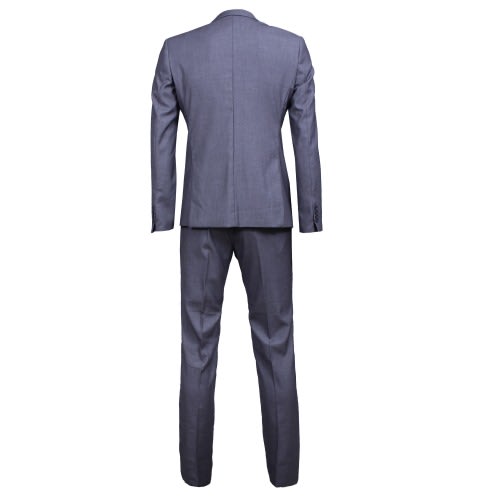 Men's Suite Notch Lapel Semi-fitted Suit - Ash - . Ms-4765