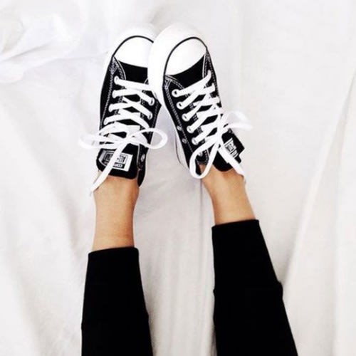 Low Top Black All Star Sneaker