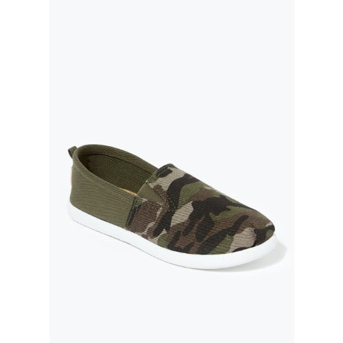 Boys Slip On Camo Shoes