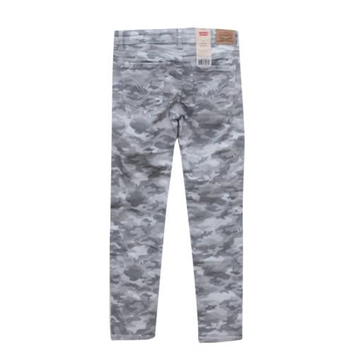 Boys Camouflage Casual Long Pants -  Grey