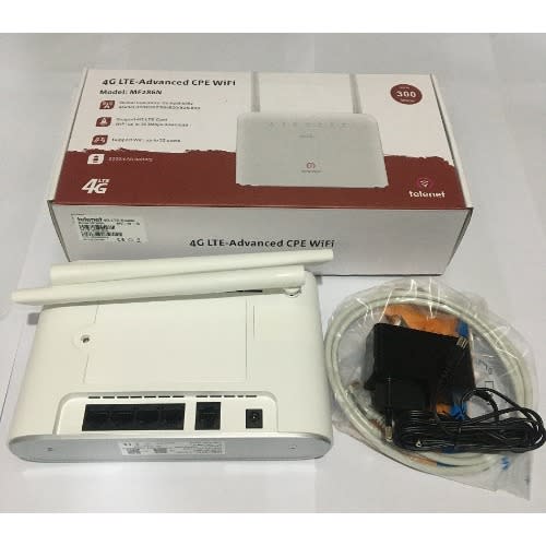 Telenet 4G/5G LTE 300 Mbps Universal Router With 5Hours Inbuilt Battery - 2 Antennas & 4LAN Ports