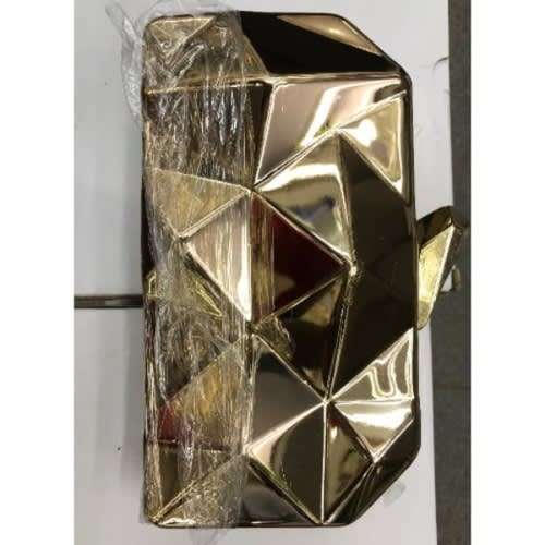 Metallic Clutch Purse - Gold - 6 X 4 Inches