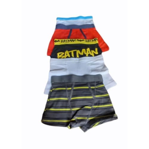 Boys Pure Cotton Boxers - 6pcs - Mixed Colours