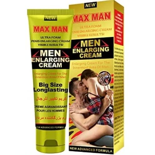 Maxman - Men's Penis Enlargement Cream- 50g - Yellow