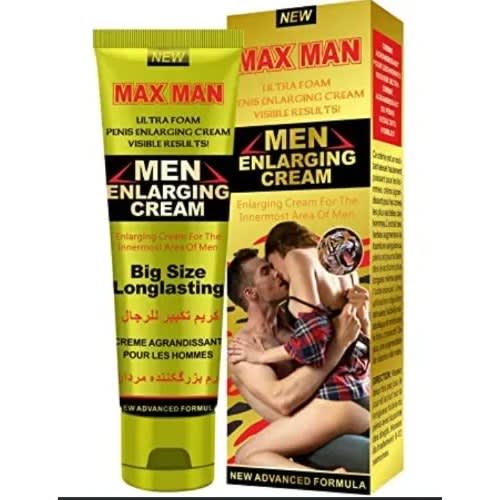Maxman - Men's Penis Enlargement Cream- 50g - Yellow