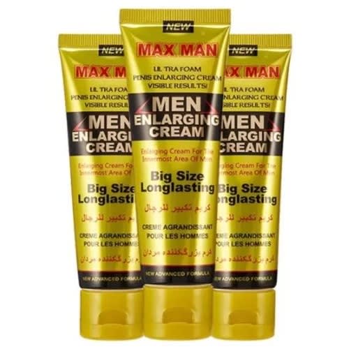 Maxman - Men's Penis Enlargement Cream- 50g - Yellow