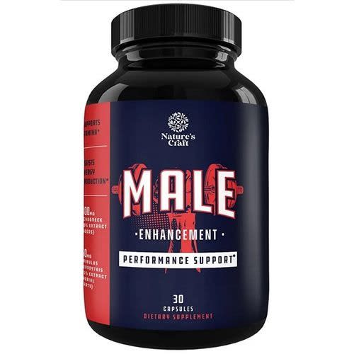 Nature's Craft Male Enhancement - Tongkat Alii Extract And Horny Goat Weed For Men - 30 Capsules