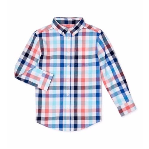 Boys' Long Sleeve Button Down Plaid Shirt - Perfection