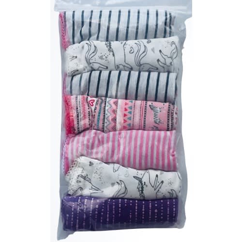 7 Pack Colored Girls Briefs- G4
