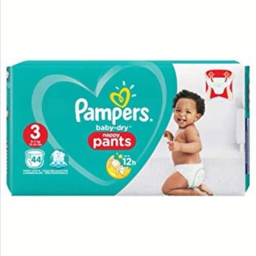 Nappy Dry Pants, Size 3- 44 Counts