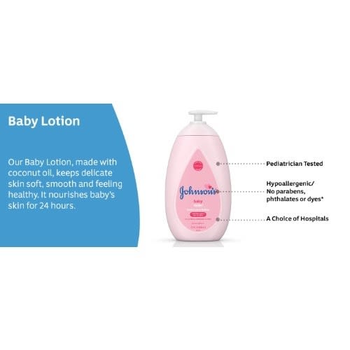 Moisturizing Pink Baby Lotion With Coconut Oil - 800ml