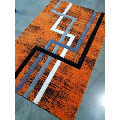 Modern Pattern Center Rug - 5 By 7ft - Multicolor
