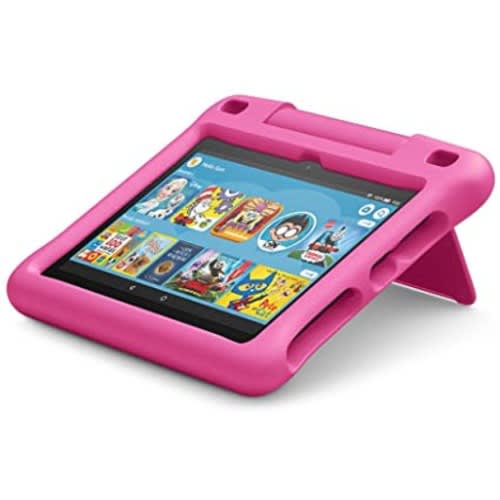 Amazon Light Weight Shockproof Handle Kid's Fire Hd 8 - 2018 - Case Only- Pink