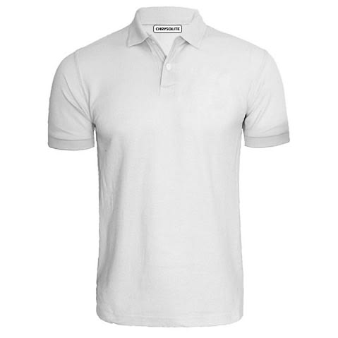 Plain Polo T-shirt - White