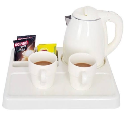 Electric Kettle Tea Cups With Tray Set