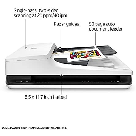 Hp Scanjet Pro 2500 F1 Flatbed Ocr Scanner