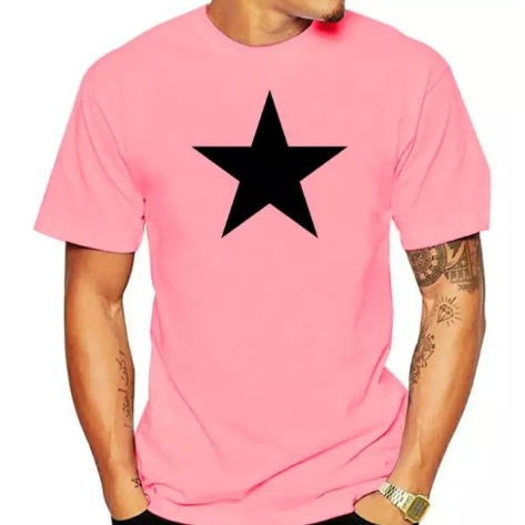 3 In 1 Star Print T-shirts - White Yellow Pink