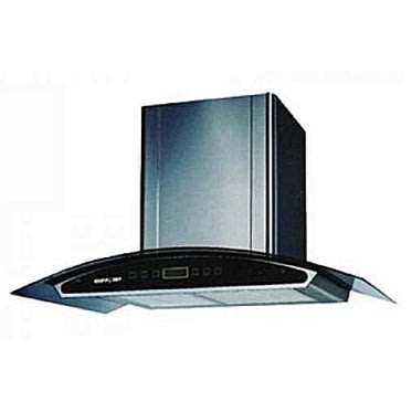 Digital Cooker Hood With Vent + Non Vent Black - 90cm - Charcoal Filter