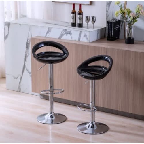 Kitchen Bar Stool -Set Of 2 -Black