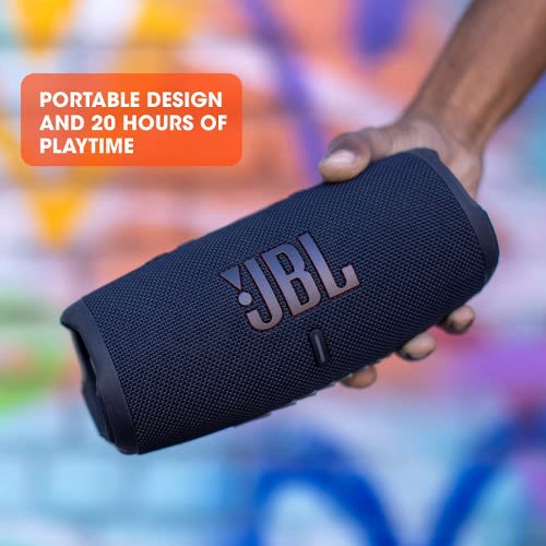 Charge 5 - Portable Bluetooth Speaker With Deep Bass, Ip67 Waterproof And Dustproof, 20 Hr