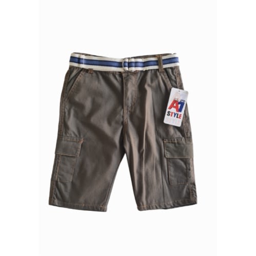 Boys Khaki Combat Short - Green