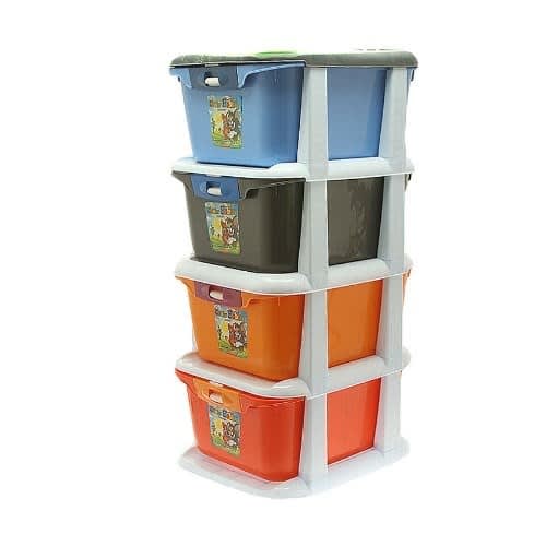 Bobby 4 Layered Plastic Wardrobe