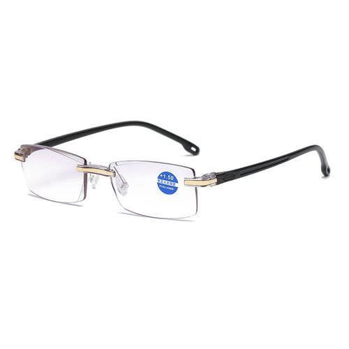 Rimless  Anti Blue Light Lenses Presbyopic Glasses