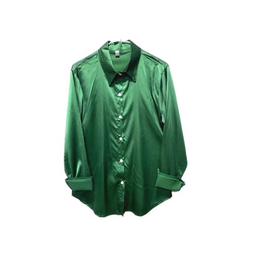 Women's Silky Shirt - Green