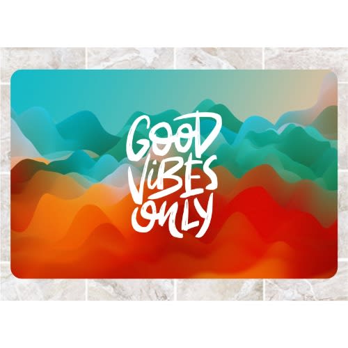 Good Vibes Only Custom Branded Door Mat