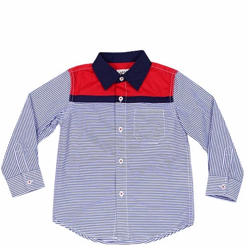 Striped Shirt - Red and Blue