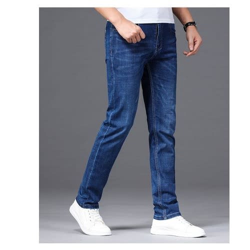 Quality Dark Faded Straight Jeans For Men