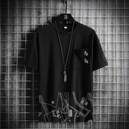 Pocket Short Sleeve T-shirt - Black