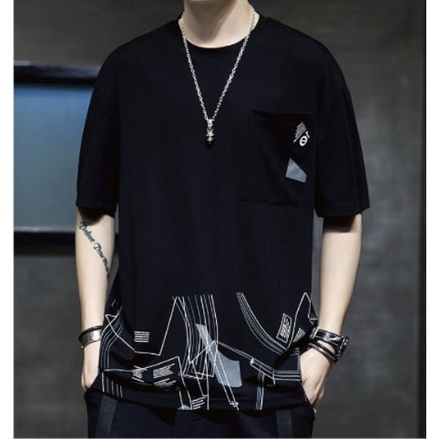 Pocket Short Sleeve T-shirt - Black