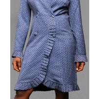 Pleated Jacket Dress