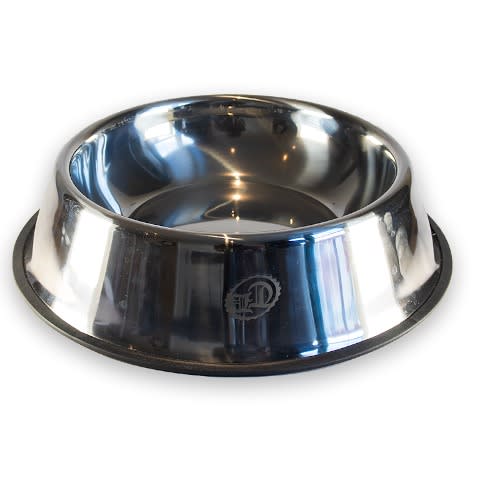 Pet Stainless Steel Rubber Dog Base Bowl - 2260ml/80oz