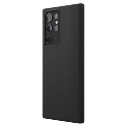 Silicone Case For Galaxy S22 Ultra 6.8" - Black