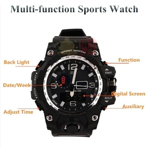 Military Design Model G-style Shock Wristwatch