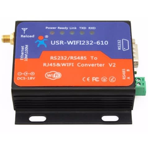 Serial to WIFI Converter RS232 RS485 to WIFI and Ethernet Converter
