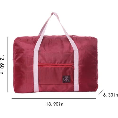 Foldable Travel Sports Gym Duffel Bag - Red