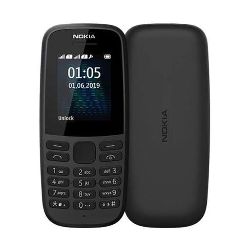 Nokia 105 2019 - Dual Sim - Fm Radio - Torch - 800mah - Black