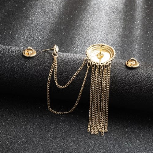 Tassel Brooch With Free Pouch- Gold