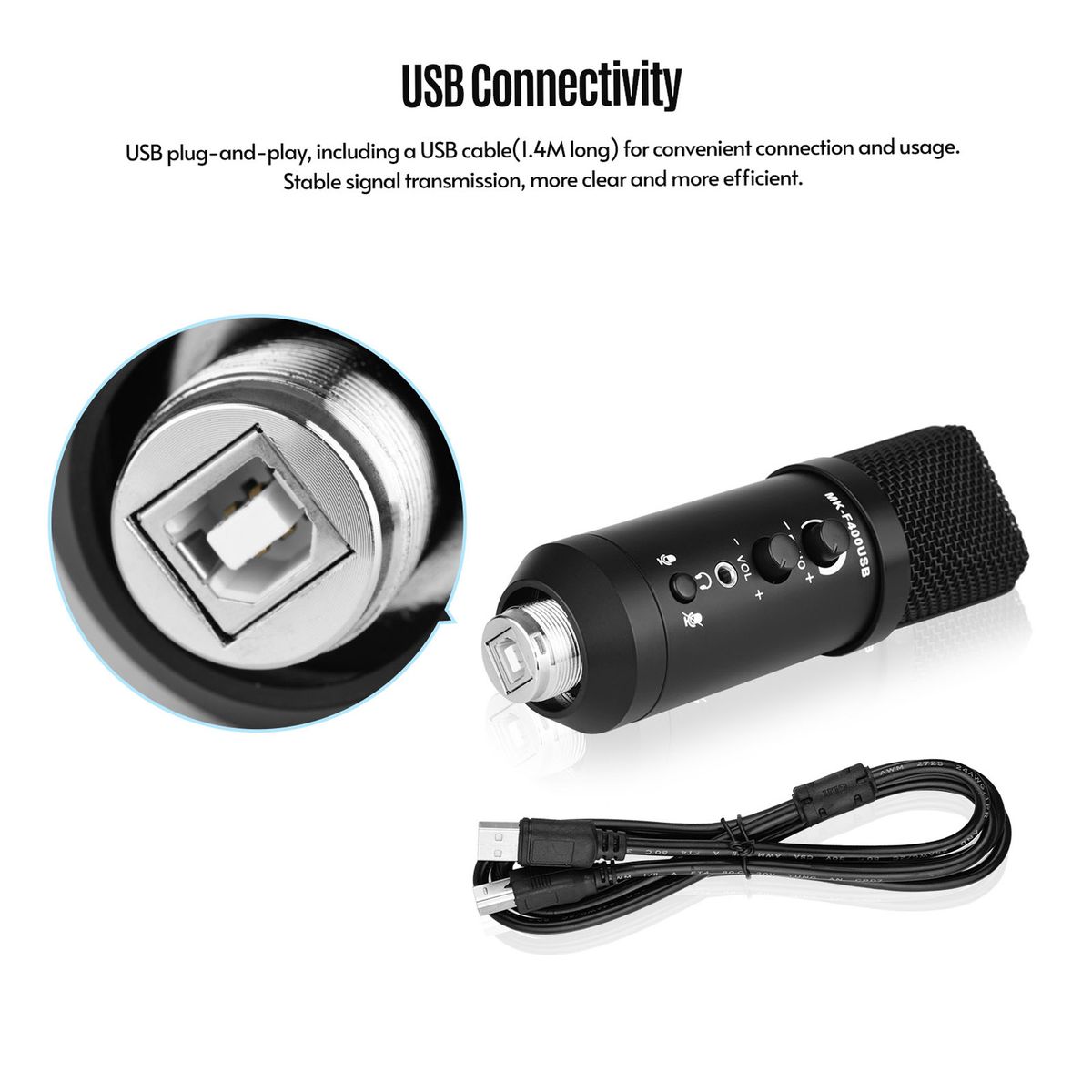 USB Condenser Microphone Computer Mic Kit