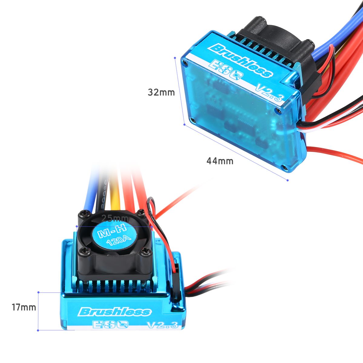 120A Brushless ESC Electric Speed Controller 5.8V/3A BEC For